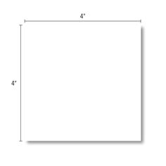 a white square is shown with the measurements for each square