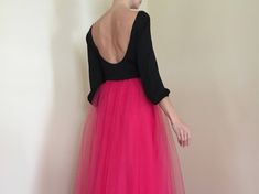 Wonderful Hot Pink tulle maxi skirt from very soft tulle for wedding ,special occasion or every day.High Quality! Feel Like a Princess! -Skirt is made of two layers of tulle. -Full lining. -Skirt has Satin waistband. - Closes with zipper. Please enquire if you're interested in different color. THE SKİRT IS MADE TO ORDER While ordering write your waist and skirt length measure,according your shoes heels, so the skirt will be made to your size. SIZING INFO: XS/34/US4: waist 64-66 cm (24-25 inch) S Pink Long Skirt Dress For Prom, Pink Long Skirt Bridesmaid Dress, Pink Long Skirt Prom Dress, Pink Tulle Skirt For Party, Pink Long Skirt Dress For Party, Pink Full Skirt For Evening, Pink Skirt For Spring Prom, Pink Spring Prom Skirt, Spring Prom Pink Skirt