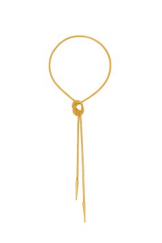 SYLVIA TOLEDANO Bolo Tie Gold Necklace Self tie gold necklace COMPOSITION 22K Gold plated brass STYLE # F24-P209-A Bolo Tie Necklace, Bolo Necklace, Tie Necklace, Wool Shop, Eco Chic, Bolo Tie, Mini Crossbody Bag, Luxe Gifts, Dream Style