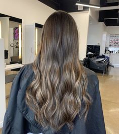 Light Brown Babylights, Long Brown Balayage Hair, Cocoa Highlights, Balayage For Black Hair, Balyage Long Hair, Cool Brown Hair, Light Brunette Hair, Balayage Hair Ash, Brown Hair Color Shades