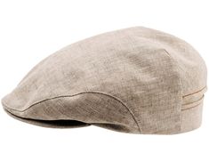 Ivy Cap, Summer Cap, Ivy League Style, Flat Cap, Leather Cap, Coral Blue, Pure Linen, Fashion Flats, Linen Clothes