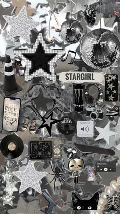 various items are arranged in the shape of stars