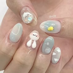 Manicures Ideas, Cute Nails Design, Nail Display, Deco Nails, Cartoon Nails, Christmas Gel