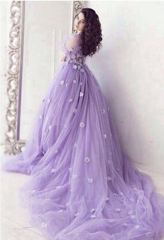 Lavender Wedding Dress, Dresses For Teens Wedding, Purple Wedding Dress, Lilac Wedding, Pink Summer Dress, Lavender Dresses, Fairytale Dress, Quince Dresses, Summer Wedding Dress