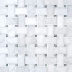 White &amp; Green Basketweave Mosaic Basketweave Tile Bathroom, Blue Shower Tile, Basket Weave Tile, Modern Bathroom Tile, Addition Ideas, Kitchen Tiles Design, Master Bathrooms, Tile Stores, Tile Pattern