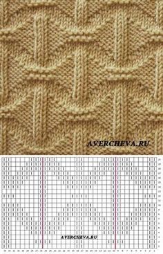 the knitting pattern for an afghan is shown