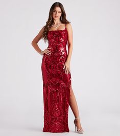 A stunning look for all your events including weddings, bridal showers, bridesmaids, bachelorette parties, and engagement shoots. Discover beautifully unique dresses and gowns for Prom 2023 including chiffon, glitter, sequin, satin, metallic, lace styles, and more. Accessorize with stiletto or block heels, purses and totes, necklaces and earrings, and shapewear. Special Occasion You'll be dripping in countless sparkling sequins in the Bethany formal dress destined to shine at rehearsal dinners, Damas Dresses, Bachelorette Dress, Sequin Bridesmaid Dresses, Purple Bridesmaid Dresses, Long Red Dress, Red Bridesmaid Dresses, Chic Bracelet, Eve Dresses, New Years Eve Dresses