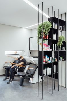 the salon is clean and ready for customers to use