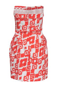 Add a pop of prints to your dress collection with this Shoshanna piece! Featuring a vibrant orange print, this chic little cocktail dress is perfect for a summer soiree. Pair with sparkly heels and a clutch for an eye-catching look. Size 2 Shell: 99% Cotton, 15 Spandex Lining: 100% Acetate Concealed back zipper Lined Sheath silhouette Sweetheart neckline Sleeveless, strapless Orange and white printed design Bust 31" Waist 28" Total length 28" Strapless Sheath Dress, Sparkly Heels, Orange Print, Summer Soiree, Vibrant Orange, Orange White, Sweetheart Neckline, Sheath Dress, Dress Collection