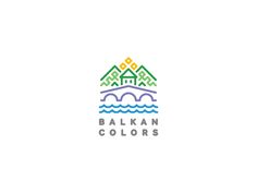 the logo for balkan colors, an artisan shop that sells handmade items