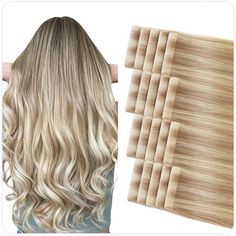 PRICES MAY VARY. 【Hand-Tied Invisible】Invisible tape in hair extensions are hand tied on to the tape,one by one to create the natural look of hair growing directly out of your scalp.Making them 100% invisible for a more natural looking and discreet extension. 【Pro Virgin Human Hair】Materials are selected from pro high-grade raw virgin human hair,and each hair has absolute health and silkiness,this hair is only used for invisible tape in extensions,so compared to regular hair,it has a cycle life Tape Ins, Ash Blonde Highlights, Hair Growing, Hair Tape, Tape In Extensions, Bleach Blonde, Remy Human Hair Extensions, Tape In Hair Extensions, Adhesive Glue