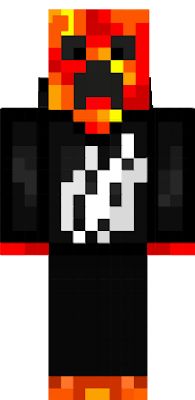 an image of a pixel art character in black and red clothes with his arms crossed