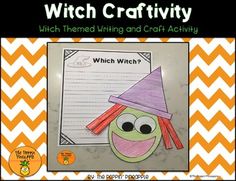 the witch craftivity activity for kids to do with their teacher's writing skills