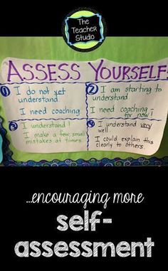 a poster with words on it that say,'assessing yourself self - assignment