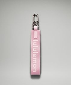 Lululemon Never Lost Keychain, Never Lost Keychain, Peony White, Pink Keychain, School Bag Essentials, Cooler Style, Girly Car, Gift Inspo, Cute Car Accessories