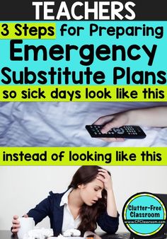 three steps for preparing emergency subsiture plans so sick days look like this