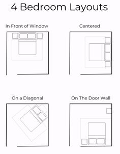 the four bedroom layouts for each room