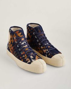 Classic high-top sneakers with Pendleton wool uppers featuring our exclusive Mission Trails pattern, with rubber soles for comfort and long wear. Created through a collaboration with Pendleton and U.S. Rubber Company, merging aesthetics, legacies and craftsmanship to create a unique shoe collection. Each pair has its unique wool pattern, so no two pairs are the same. Unisex sizing; see chart above. Uppers are 82% wool/18% cotton; soles are 100% rubber. Wool fabric woven in our American mills. Im Unique Shoe, Pendleton Blanket, Pendleton Mens, Towels Kids, Pendleton Wool, Wool Shirt, Unique Shoes, Classic Sneakers, Shop Mens Clothing