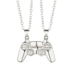 PRICES MAY VARY. Design: Designed to look like a gamepad, this friendship necklace is very original and unique, and can showcase your unique tastes and interests. It is suitable for matching with various casual style clothes and can meet your daily dressing need Meaning: Magnetic necklaces show your close friends or loved ones how much you care and feel for them. It symbolizes that no matter how far apart you are, the bond between you is still there. It is a very memorable piece of jewelry Size: Magnetic Games, Bff Jewelry, Magnetic Necklace, Friendship Necklace, Valentine's Gifts, Birthday Thanksgiving, Friend Friendship, Friendship Necklaces, Couple Matching