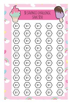 a pink and white printable cupcake challenge game with the numbers 1 to 10