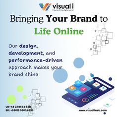 an advertisement for a brand that is using technology to promote its products and provide customer satisfaction