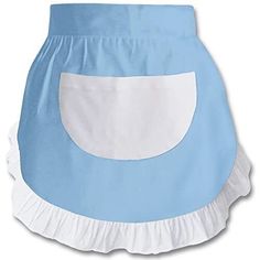 a blue and white skirt with an oval design