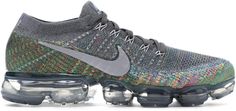 Nike VaporMax Grey Multi-Color Gray Vapormax Nike, Nike Factory, Vapour Max Nike, Dunk Low Nike, Nike Air Vapormax Flyknit, Vapormax Flyknit, Nike Basketball Shoes, Sneakers Addict, Air Vapormax