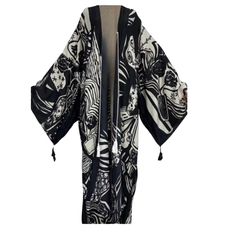 Cotton Kimono. One Size Fits All. More Details @ Www.13concept.Com Kimono Sleeve Types, Kimono Jacket Modern, Solid Black Kimono, Vintage Kimono Pattern, Kimono Butterfly Pattern, Kimono Jacket Kim+ono, Jañanese Kimono, Sleeveless Kimono Pattern, Kimono Dresses Modern