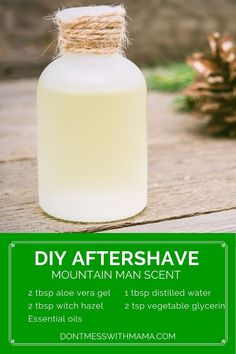 After Shave Lotion, Diy Sprays, Aftershave, Diy Tips, Mountain Man, Beauty Recipe, Diy Skin Care