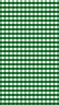 a green and white gingham background