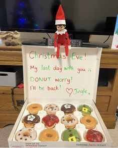 Day 2 Elf On The Shelf, Elf Christmas Eve Ideas, Elf On The Shelf Ideas Christmas Eve, Christmas Eve Elf Ideas, Elf On The Shelf Christmas Eve, Christmas Eve Elf On The Shelf Ideas, Christmas Tree After Christmas, Elf On Shelf Funny