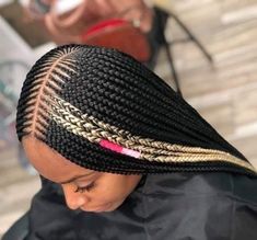 Flat Braids Hairstyles, Jamaica Hairstyles, Goddess Fulani Braids, Halo Braid Natural Hair, Amazing Braids, Long Cornrows, Braided Wigs For Black Women, Cornrow Styles, Scalp Braids