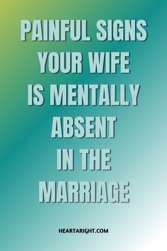 When your wife starts to detach emotionally, it can show in subtle yet impactful ways. These signs may indicate that she is mentally checked out of the relationship, signaling the need for open communication and understanding.   #MarriageHelp #RelationshipAdvice #EmotionalDetachment #MarriageAwareness #SignsOfDisconnection #CouplesSupport #RelationshipHealth #MarriageCommunication #Reconnecting #UnderstandingHer Mentally Checked Out Of Relationship, Detach Emotionally