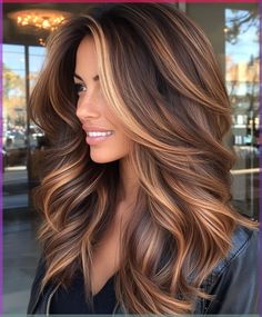 By @cynthiadhimdishair - The TYMO RING straightening comb is your secret weapon for effortlessly sleek and straight hair. Say goodbye to multiple passes with a flat iron - this innovative tool gets the job done in one go, saving you time and effort. Let's rock those super straight hairstyles! Balayage Hair With Red And Blonde, Fall Hair Colors Highlights Low Lights, Fall Colored Hair Ideas, Carmel Fall Hair Color, Brown Hair With Caramel And Blonde, Caramel Macchiato Balayage, Hair Low Lights Brunette, Baliage Hair Fall, Almond Color Hair