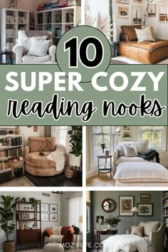 the top 10 super cozy reading nooks for small spaces and living room furniture