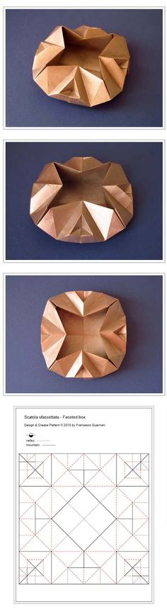 three different views of an object that is made out of metal