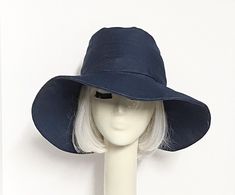 Wide Brim Denim Hat Navy Cotton Brimmed Hat, Pre-washed Short Brim Summer Hats, Pre-washed Brimmed Summer Hat, Pre-washed Summer Hat With Short Brim, Summer Short Brim Pre-washed Hat, Summer Pre-washed Short Brim Hats, Adjustable Blue 5-panel Bucket Hat, Denim Brimmed Sun Hat For The Beach, Brimmed Denim Sun Hat For The Beach