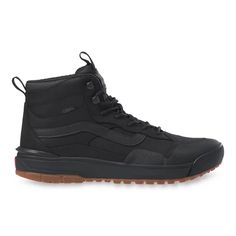 UltraRange EXO Hi MTE Schuhe | Schwarz | Vans Vans Exo Ultrarange Outfit, Vans High-top Hiking Sneakers, Vans Ultrarange Rapidweld, Vans Ultrarange, Black Nylon High-top Sneakers With Vibram Sole, Autumn Shoes Women, Black Vans, Black Gums, Womens Vans