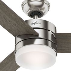 a ceiling fan with a light on it