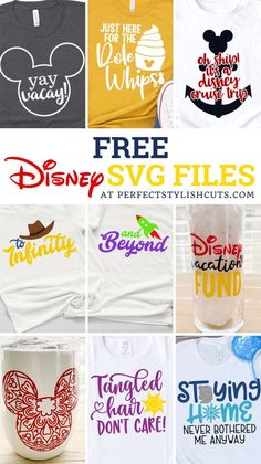 free disney svg files for silhouettes and t - shirts