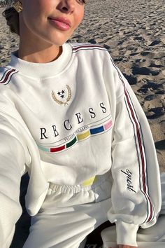 Recess Playground Sweatshirt Playground Sketch, Interior Measurements, The Namesake, Womens Workout, Vegan Leather Handbag, Make Mistakes, Womens Workout Outfits, Workout Outfits, Ribbon Trim