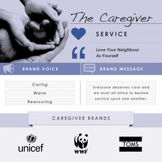 the caregiver service website is displayed with hands holding each other's hand