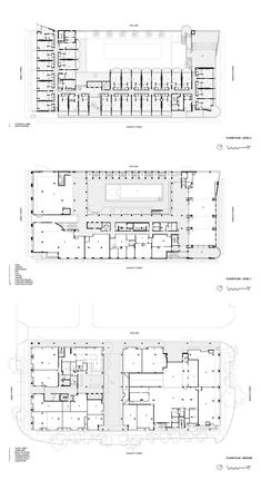 two plans for the first and second floors