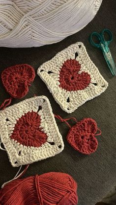 Aesthetic Crochet Squares, Crochet Projects With 5 Mm Hook, Guitar Granny Square, Motif Granny Square Crochet, Aesthetic Granny Square Blanket, How To Make A Heart Granny Square, Coraline Granny Square, Star Granny Square Blanket, Sakura Granny Square