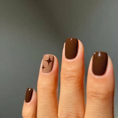 Fall Nails 2022 Color Trends, Nail 2022, Pedi Ideas, Brown Nail, Fall Nail Trends, Cute Nails For Fall