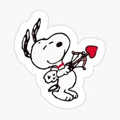 a sticker with a cartoon character playing the trumpet