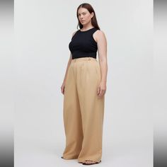 Madewell The Harlow Wide Leg Pant Never Worn Bought On Final Sale But Too Big Created Colorful, Cropped Denim Pants, Striped Pant, Spring Capsule Wardrobe, Khaki Color, Spring 2024, Cropped Denim, Wide Leg Jumpsuit, Retro Dress