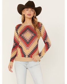 Boot Barn, Western Chic, Southwest Style, Print Sweater, Aztec Print, Printed Sweater, Rye, Sweatshirt Dress, Cotton Sweater