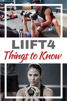 a man and woman lifting dumbs with the words lift 4 things to know