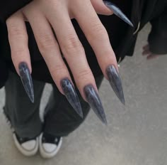 Punk Nails, Gothic Nails, Edgy Nails, Goth Nails, Glow Nails, Pretty Gel Nails, Soft Nails